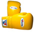 Winning Lace Sparring Gloves - Special Edition Yellow with white/blue/red Winning Boxing Logo
