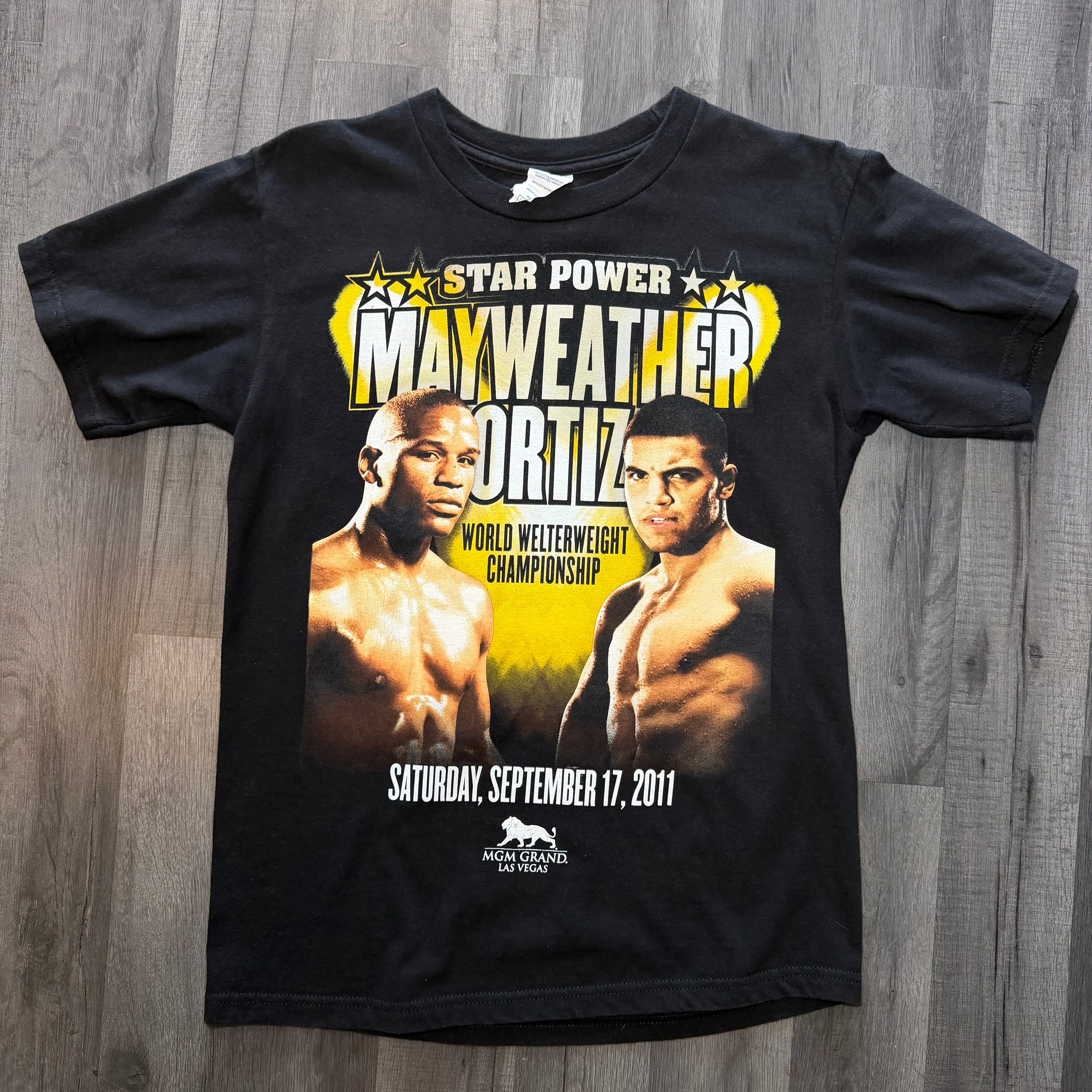 Floyd Mayweather vs Victor Ortiz Fight T-Shirt (Size Small)