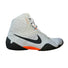 Nike Tawa SE Olympic Wrestling Boots grey and orange with black Nike Boxing Boots Swoosh
