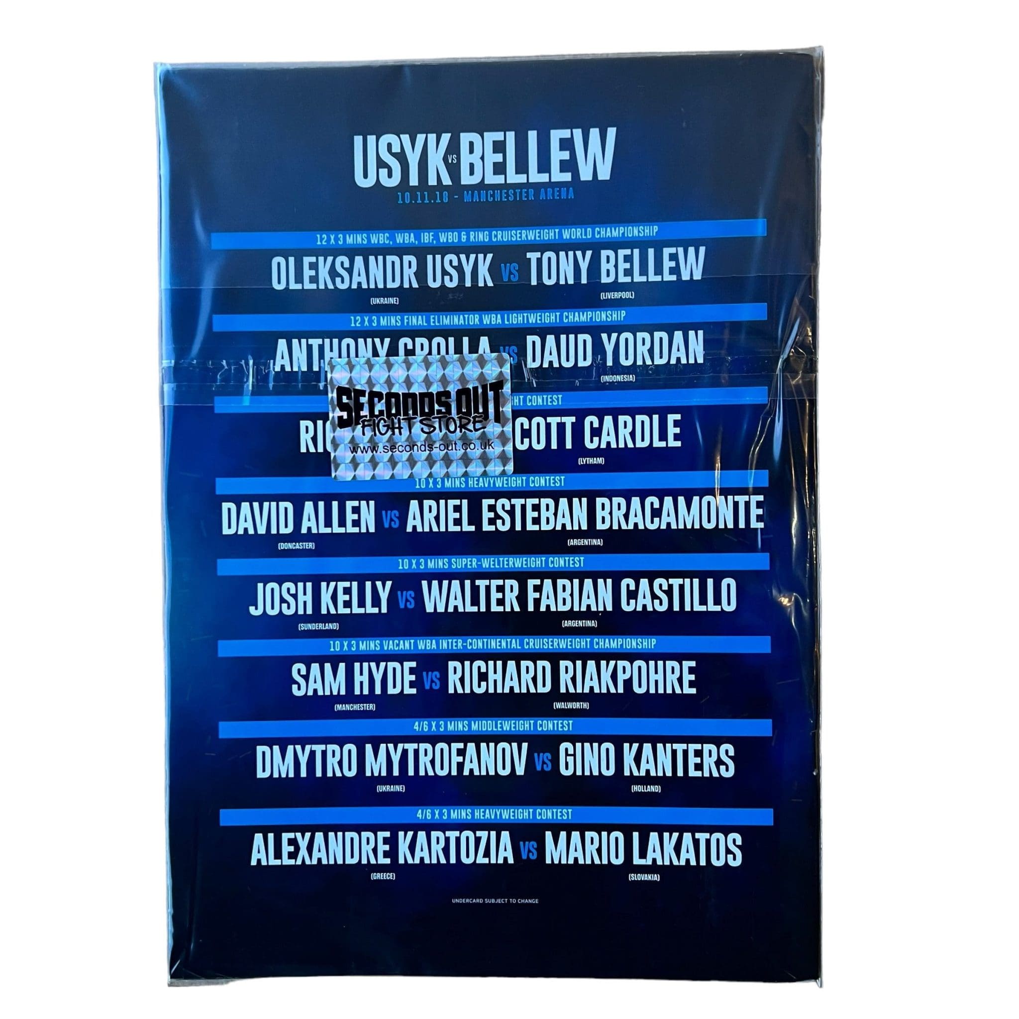 Oleksandr Usyk Vs Tony Bellew - Programme