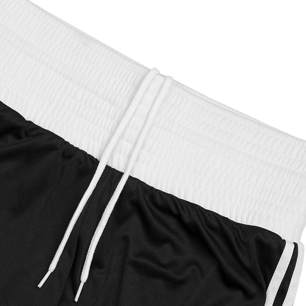 up close look at adidas base boxing shorts white waitband