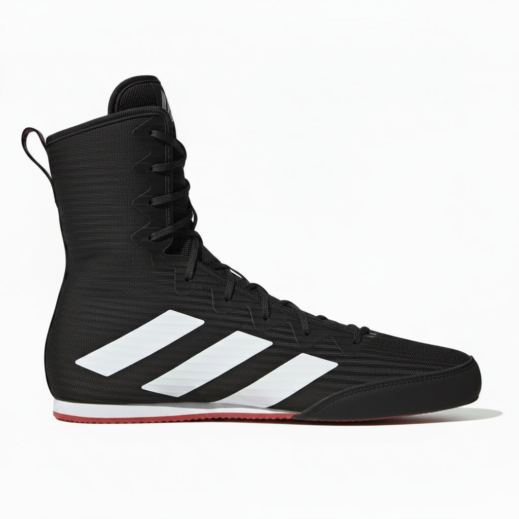Adidas Box Hog 4 Boxing Boots Black Red