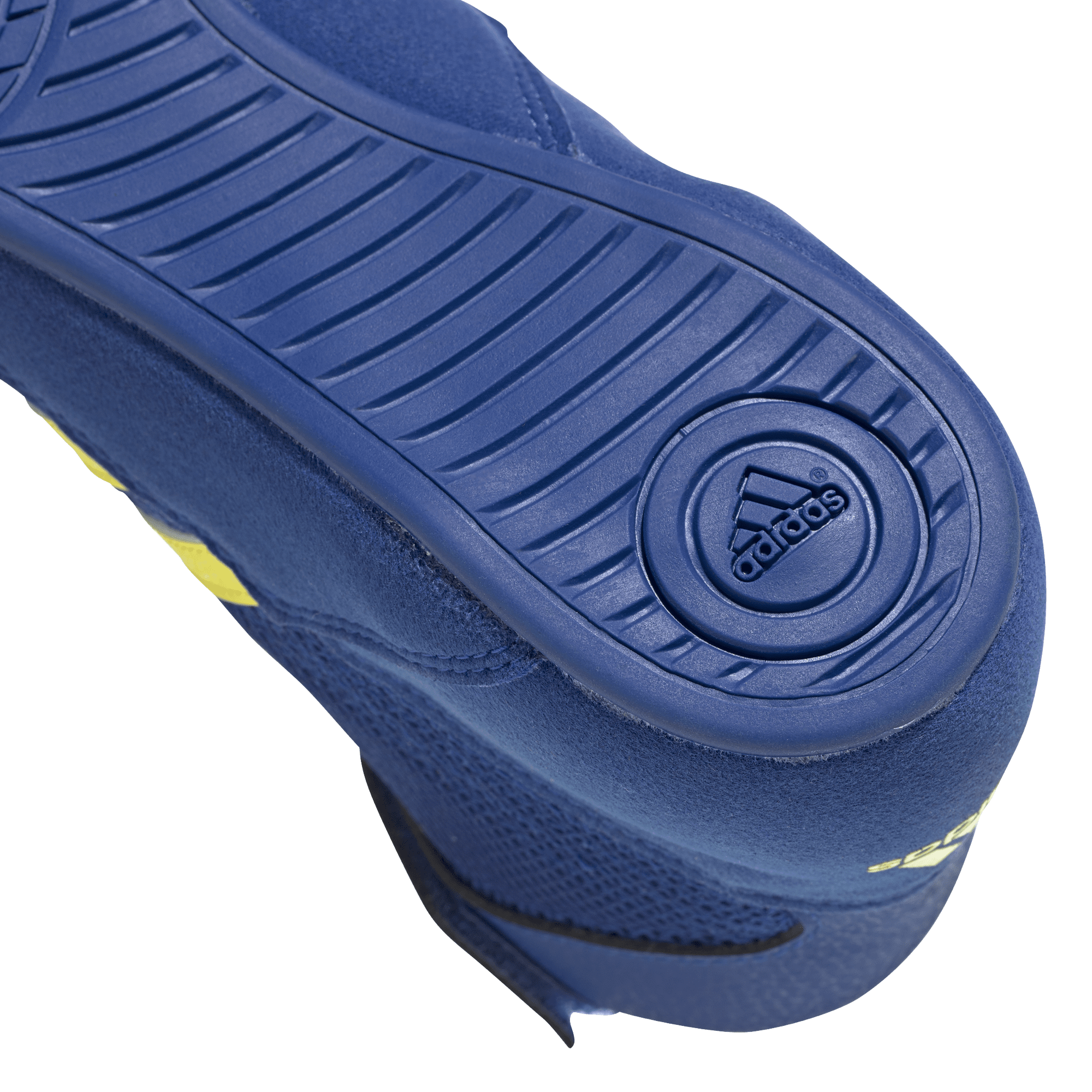 adidas havoc kids boxing boots navy with a blue sole