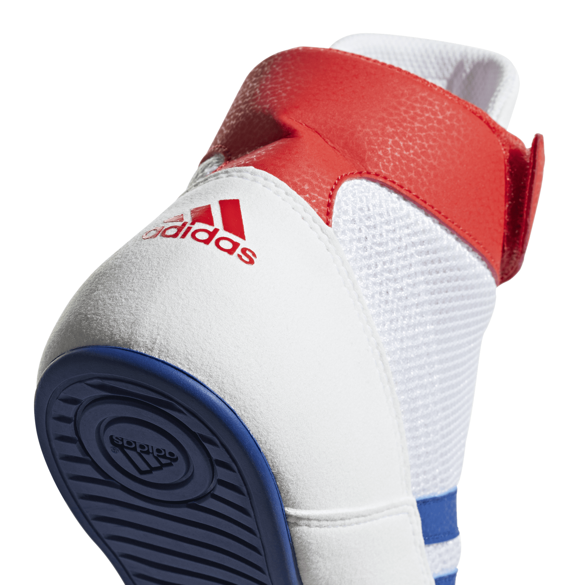 adidas havoc kids boxing boots white blue red