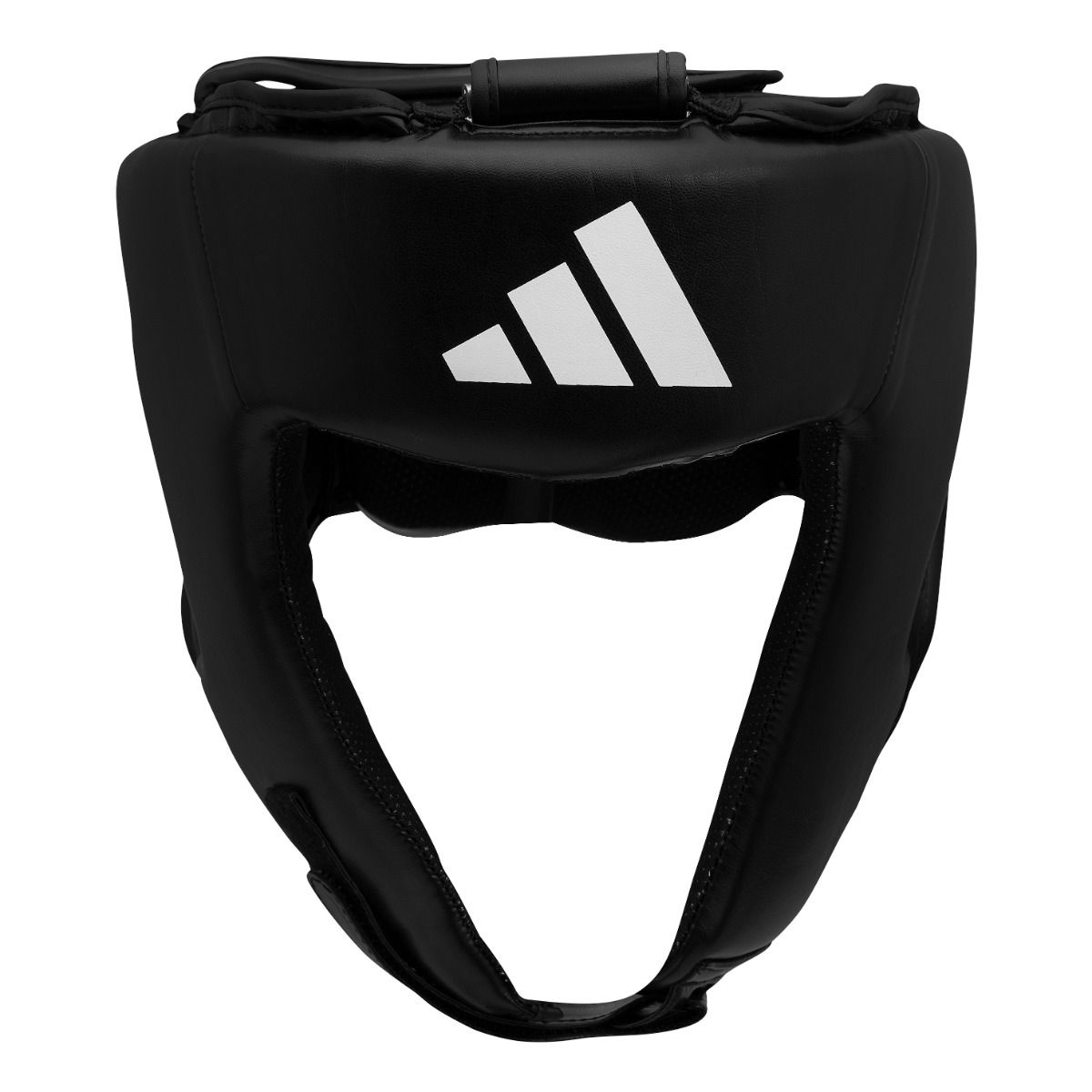 adidas iba training head guard black open face design with white adidas logo