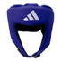 adidas iba training head guard blue open face design with white adidas logo