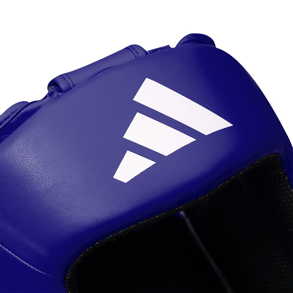adidas iba training head guard blue open face design with white adidas logo
