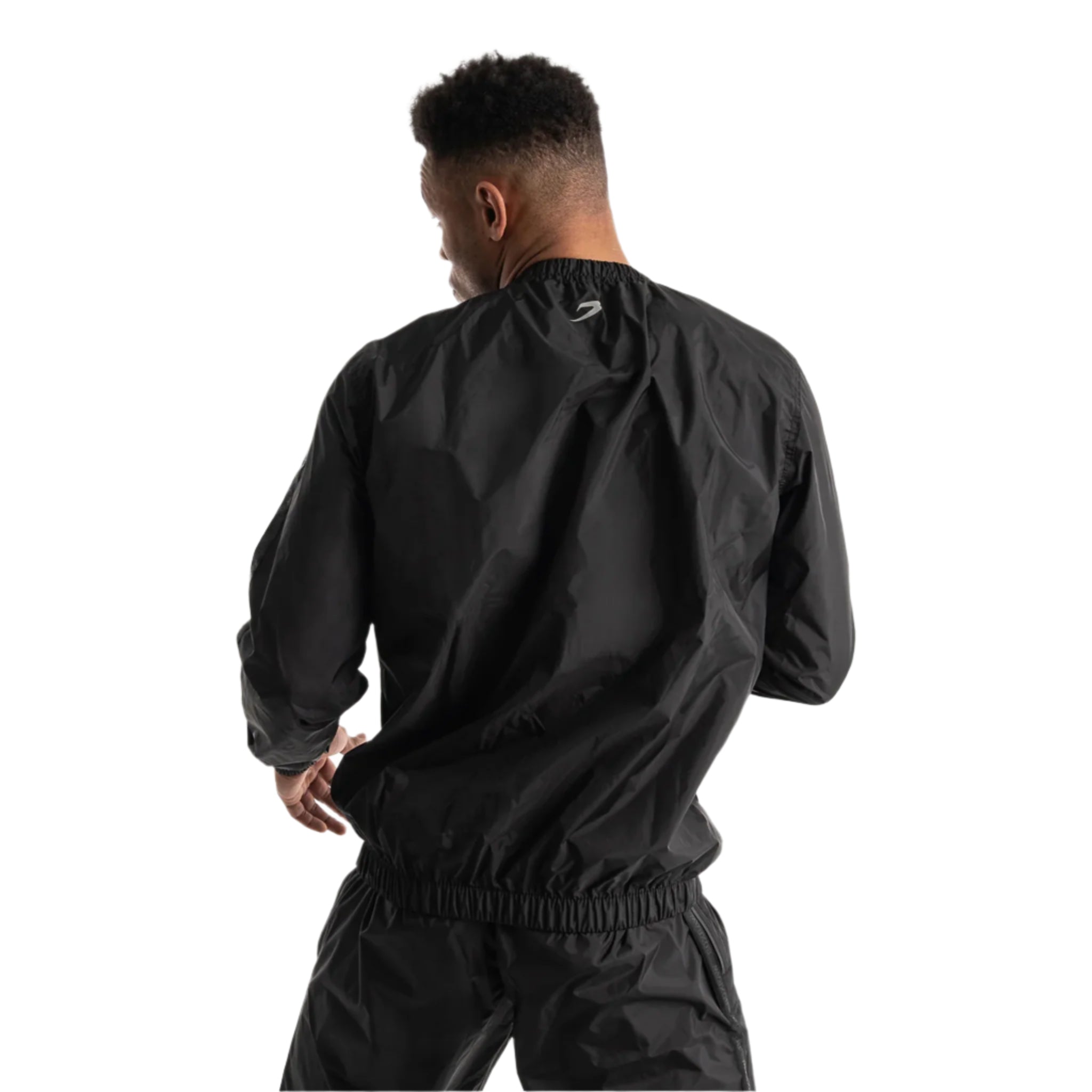 BOXRAW Hagler Sauna Suit 2.0 Black with white BOXRAW logo