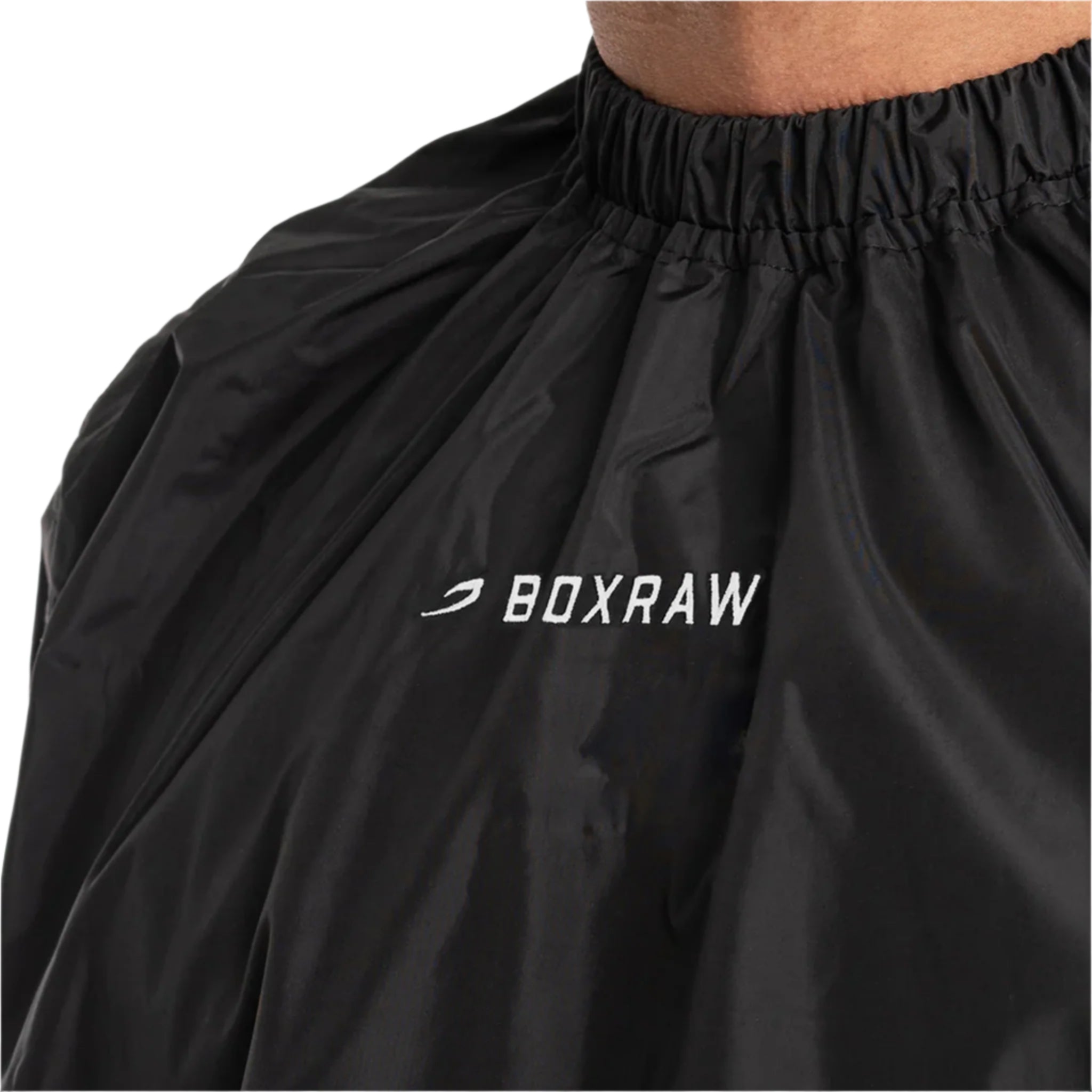 BOXRAW Hagler Sauna Suit 2.0 Black with white BOXRAW logo
