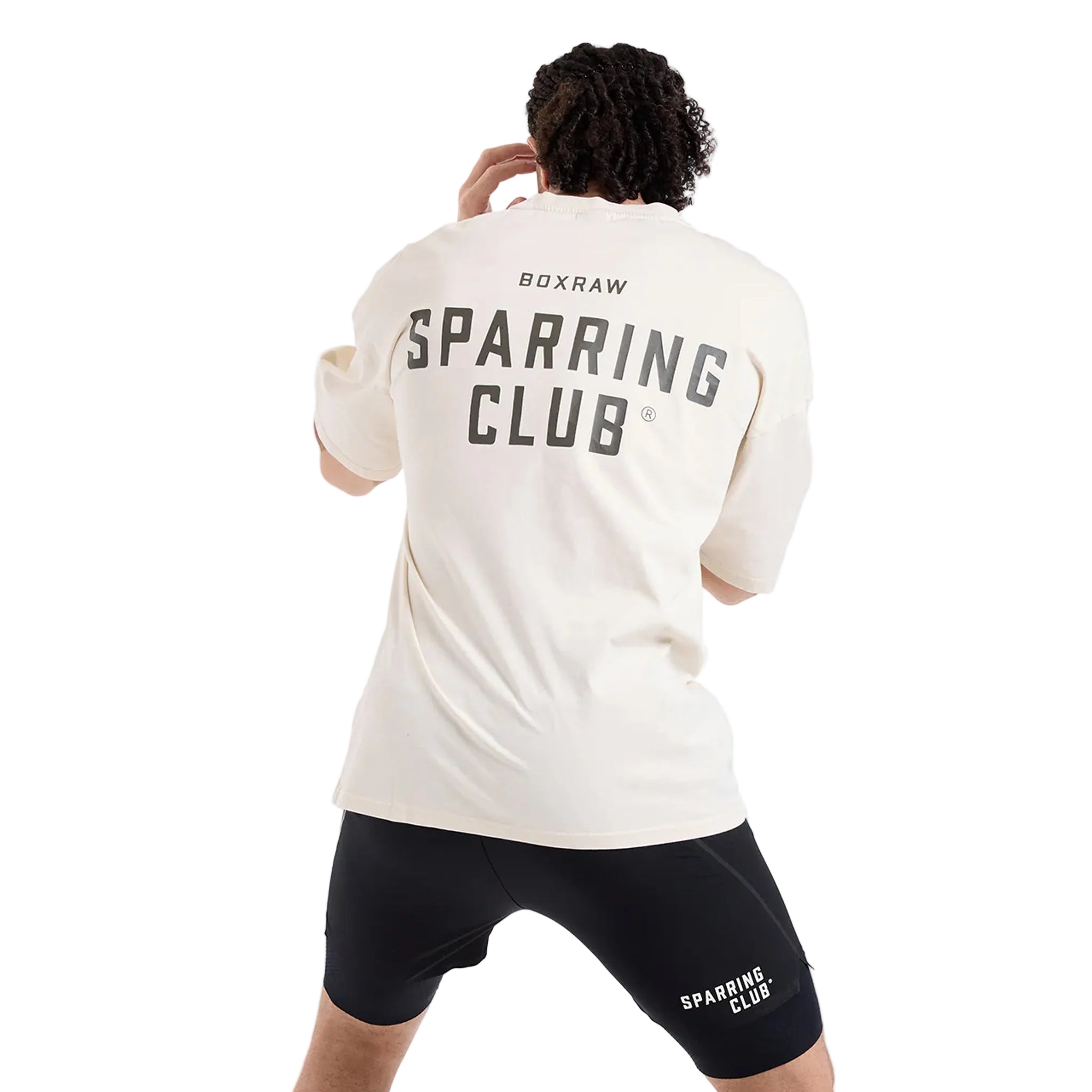 BOXRAW Sparring Club Oversized tshirt washed beige