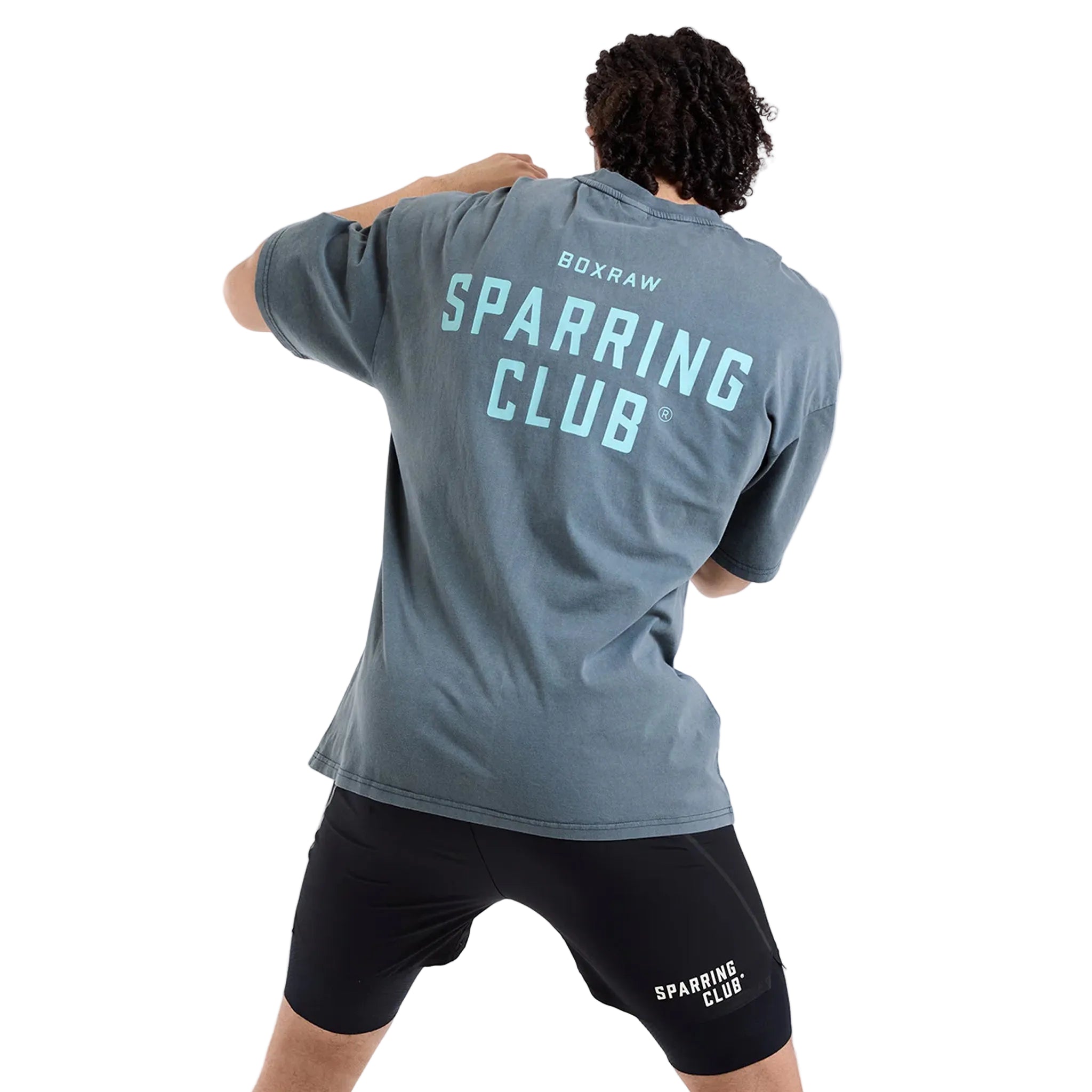 BOXRAW Sparring Club Oversized tshirt washed charcoal