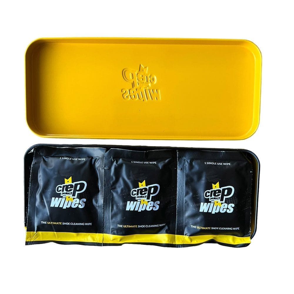 crep protect cleaning wipes black tin with black wipes packaging