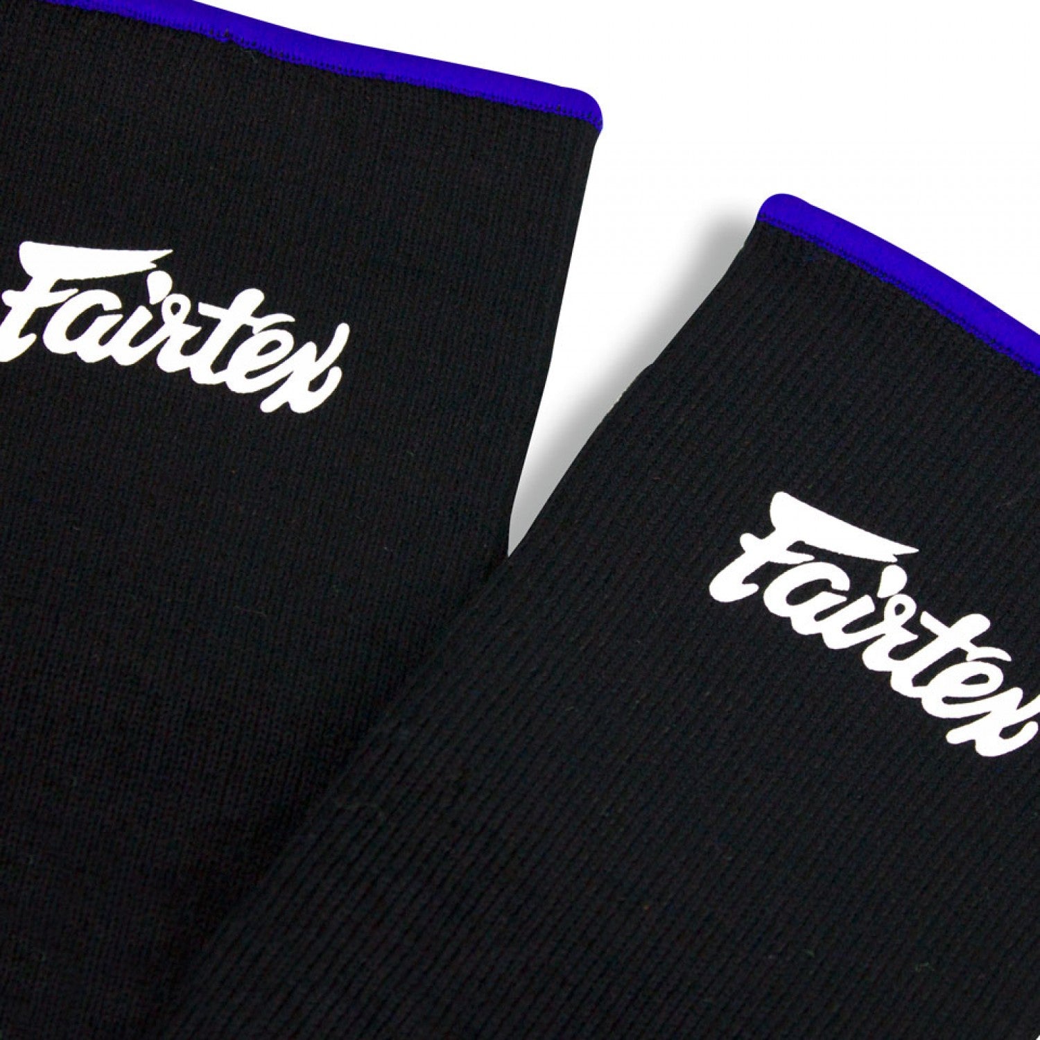 Fairtex AS1 Ankle Supports Black/Blue with White Fairtex logo