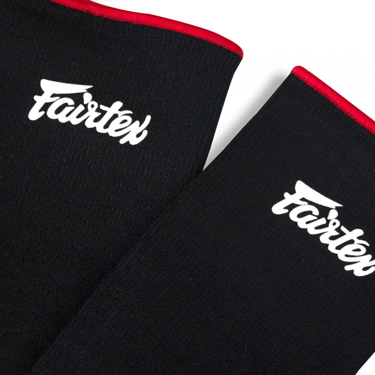 Fairtex AS1 Ankle Supports Black/Red with White Fairtex logo