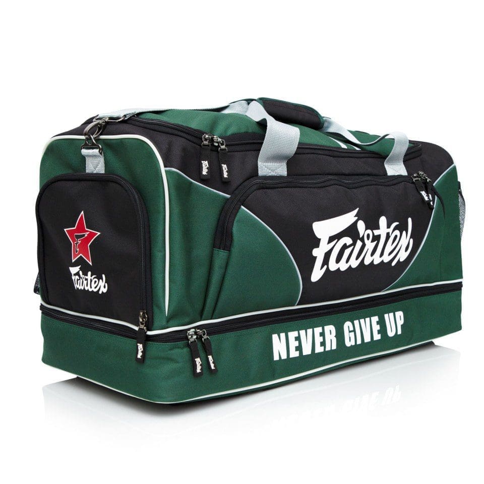Fairtex Heavy Duty Gym Bag Green Black BAG 2