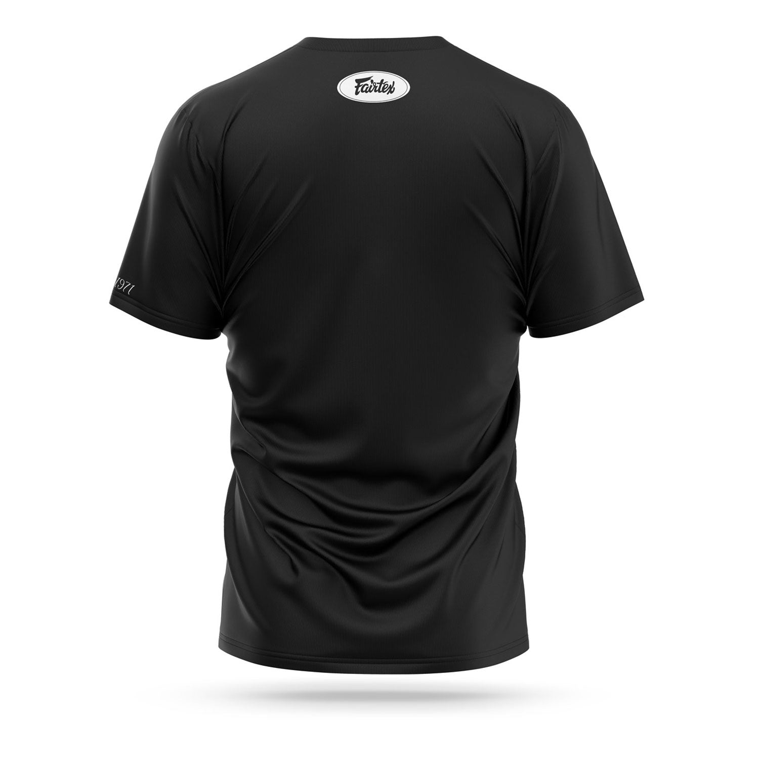 fairtex classic t-shirt ts7 black with white fairtex logo