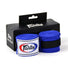 fairtex 4.5m hand wraps blue with black Fairtex packaging box