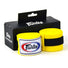 fairtex 4.5m hand wraps yellow with black Fairtex packaging box