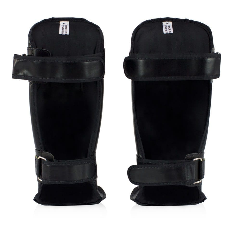 Fairtex Sp3 Muay Thai Shin Guards Black with Fairtex Logo