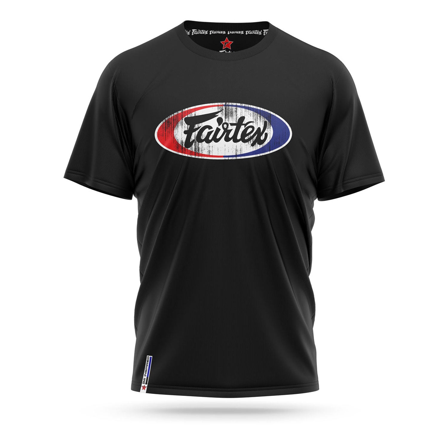 Fairtex vintage t-shirt black with destressed Fairtex logo