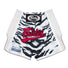 Fairtex Kids Muay Thai Shorts White Tiger design