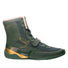 Fly Storm Boxing Boots Green with gold Fly logo