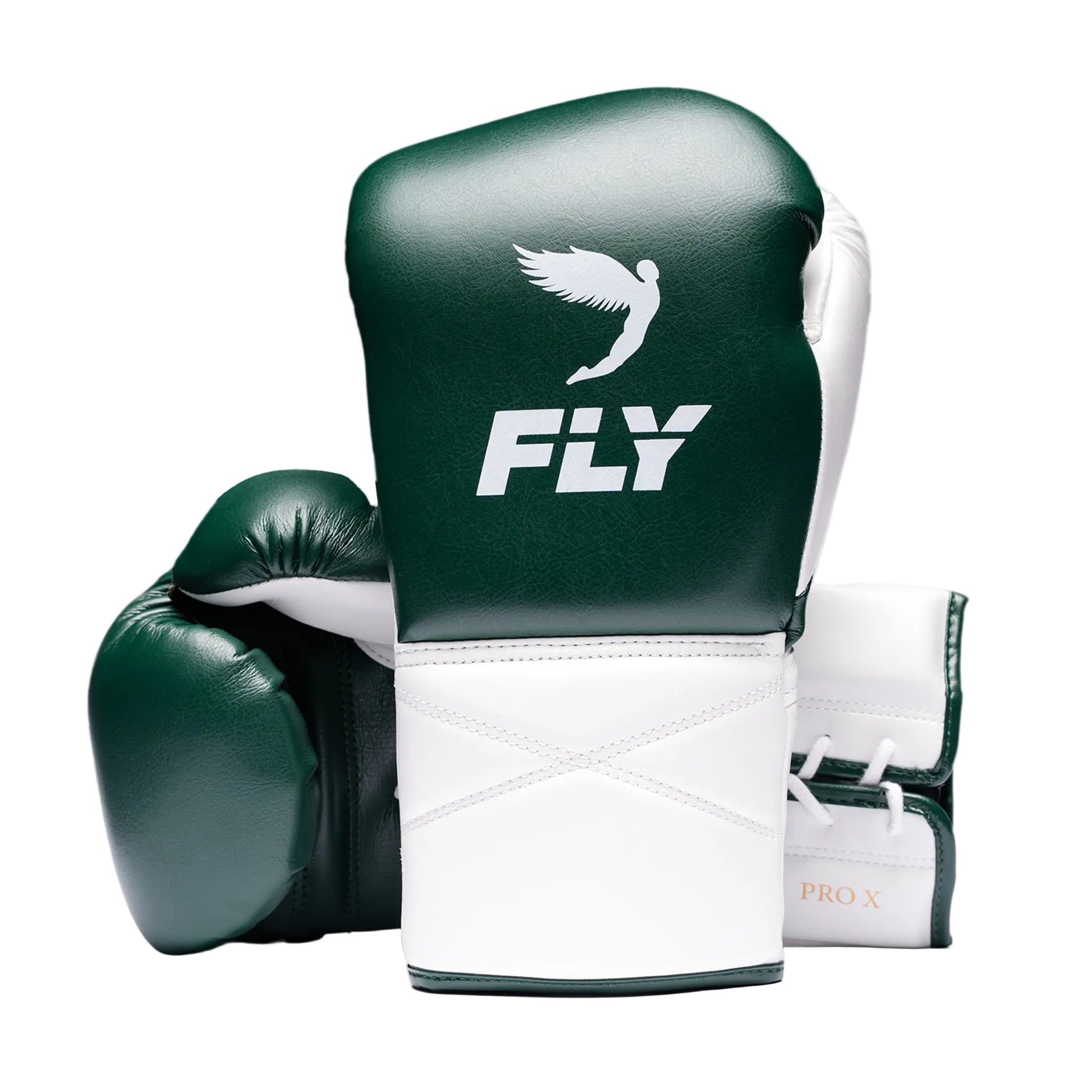 fly superlace pro x 2 boxing gloves green white