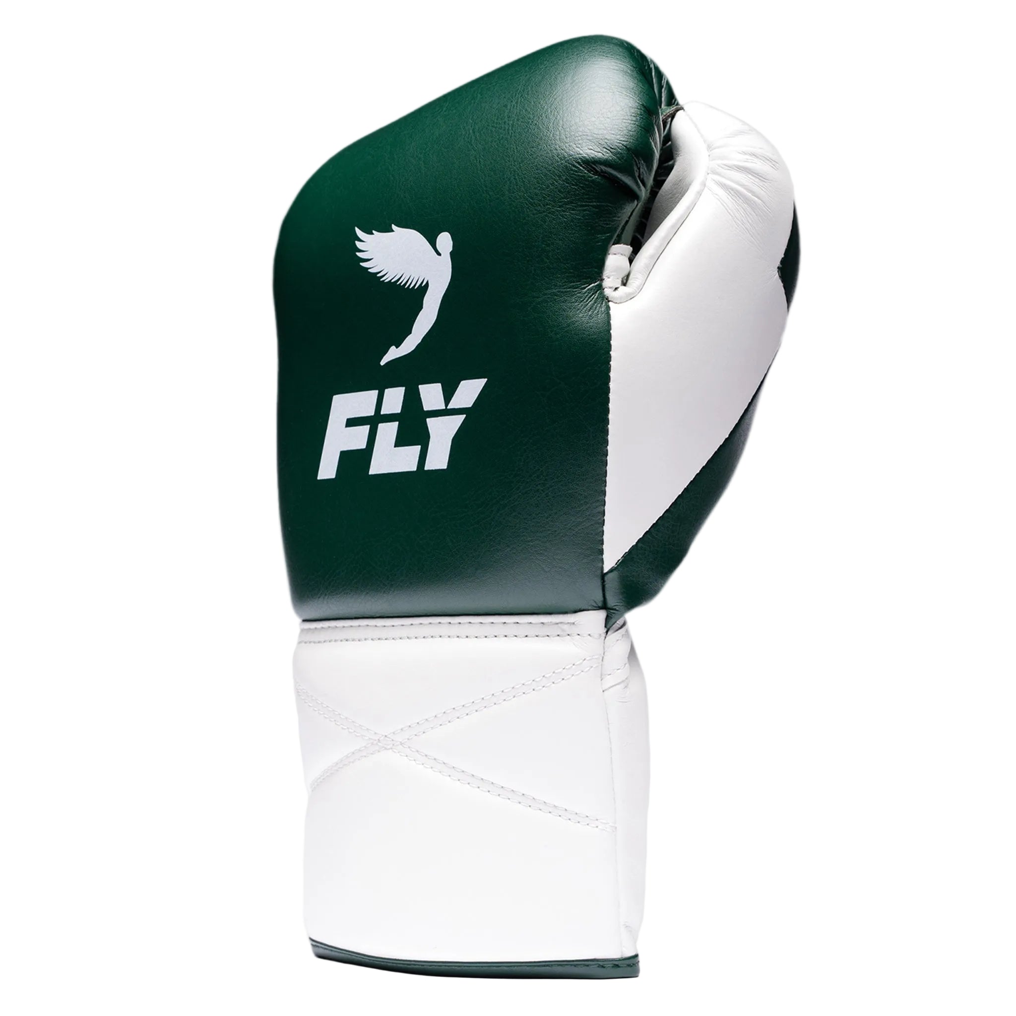 fly superlace pro x 2 boxing gloves green white