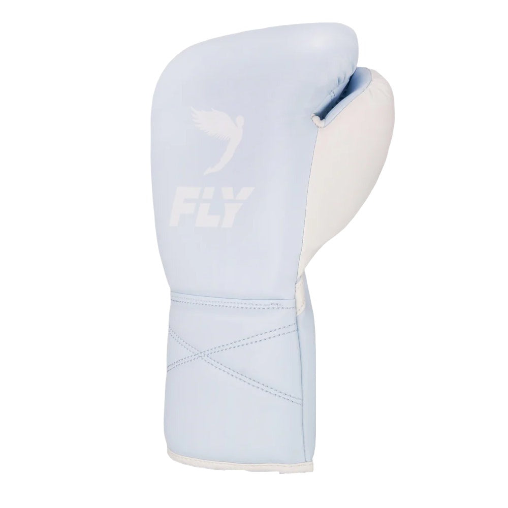 Fly Superlace X Boxing Gloves Baby Blue with white Fly logo