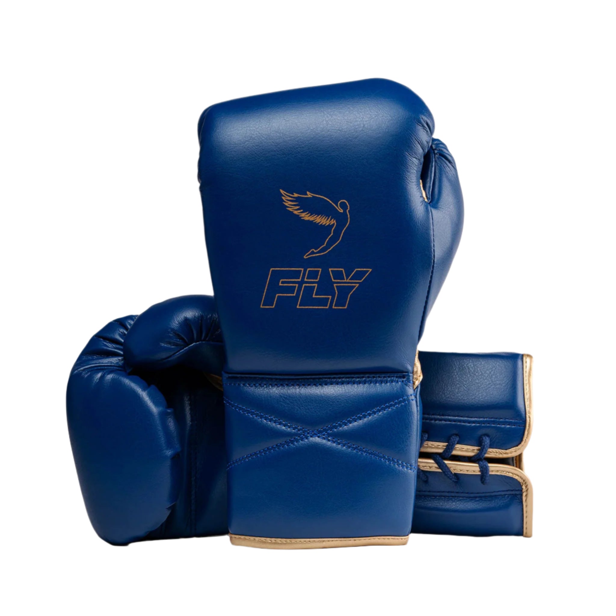 fly superlace x boxing gloves navy gold with gold Fly logo