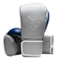 fly superloop pro x 2 gloves grey/space blue with white fly logo and velcro strap