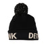 Kronk Detroit Bobble Hat Black White with kronk Detroit text in white
