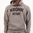 Kronk Detroit hoody charcoal with black Kronk Detroit text