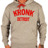 Kronk Detroit Hoody grey with red kronk Detroit text