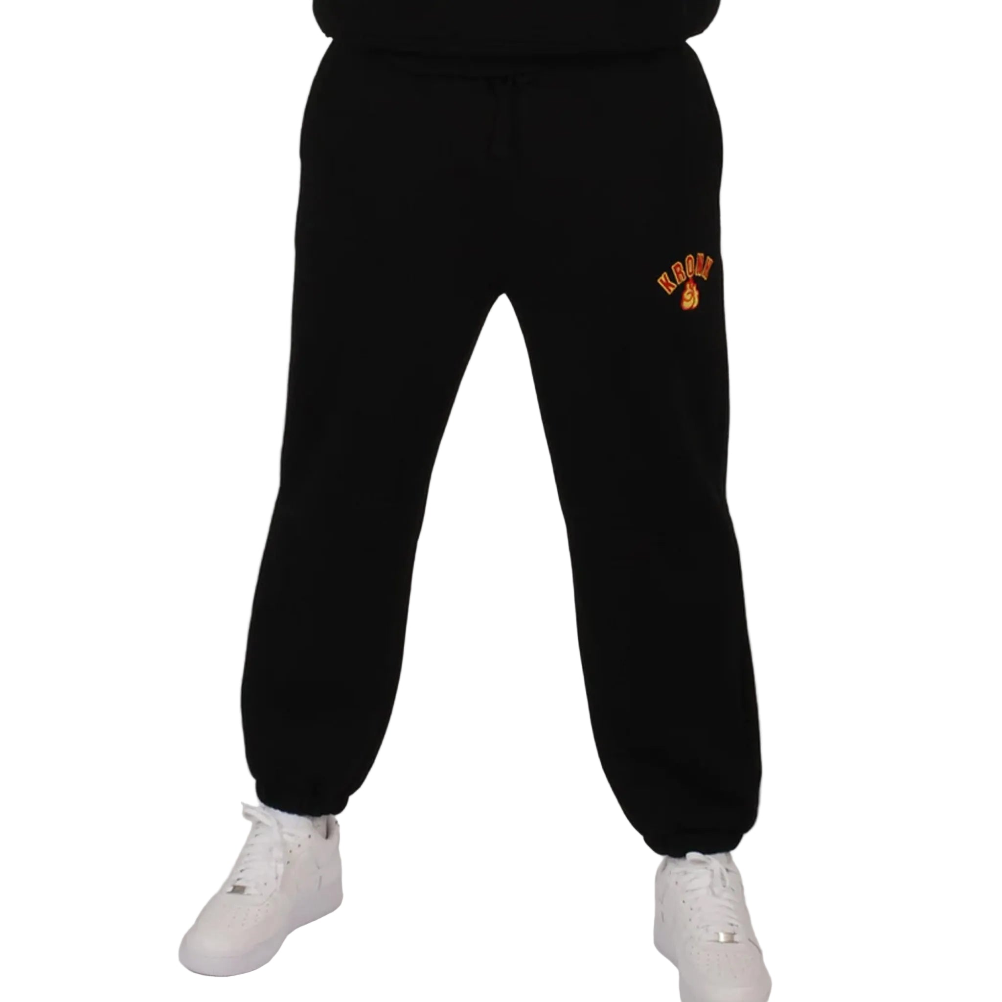 Kronk Gloves Applique Joggers Black