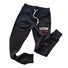 Kronk Iconic Detroit Chain Stitch Joggers Black with white and red kronk Detroit text