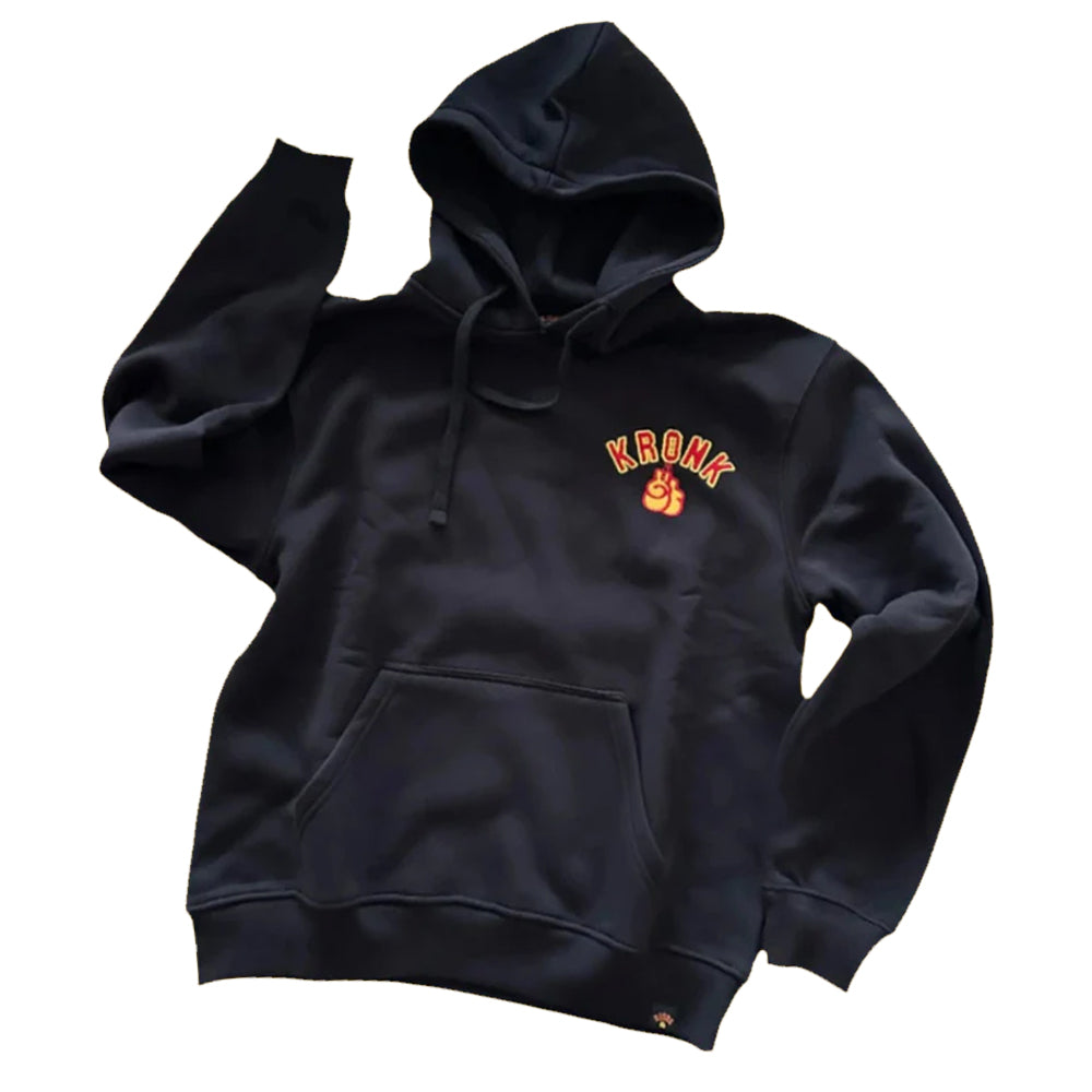 Kronk Thomas Hears Applique Hoody Loose Fit Black