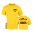 Kronk Thomas Hearns Training Camp T-Shirt Yellow with kronk and Thomas Hearns Print front and back view