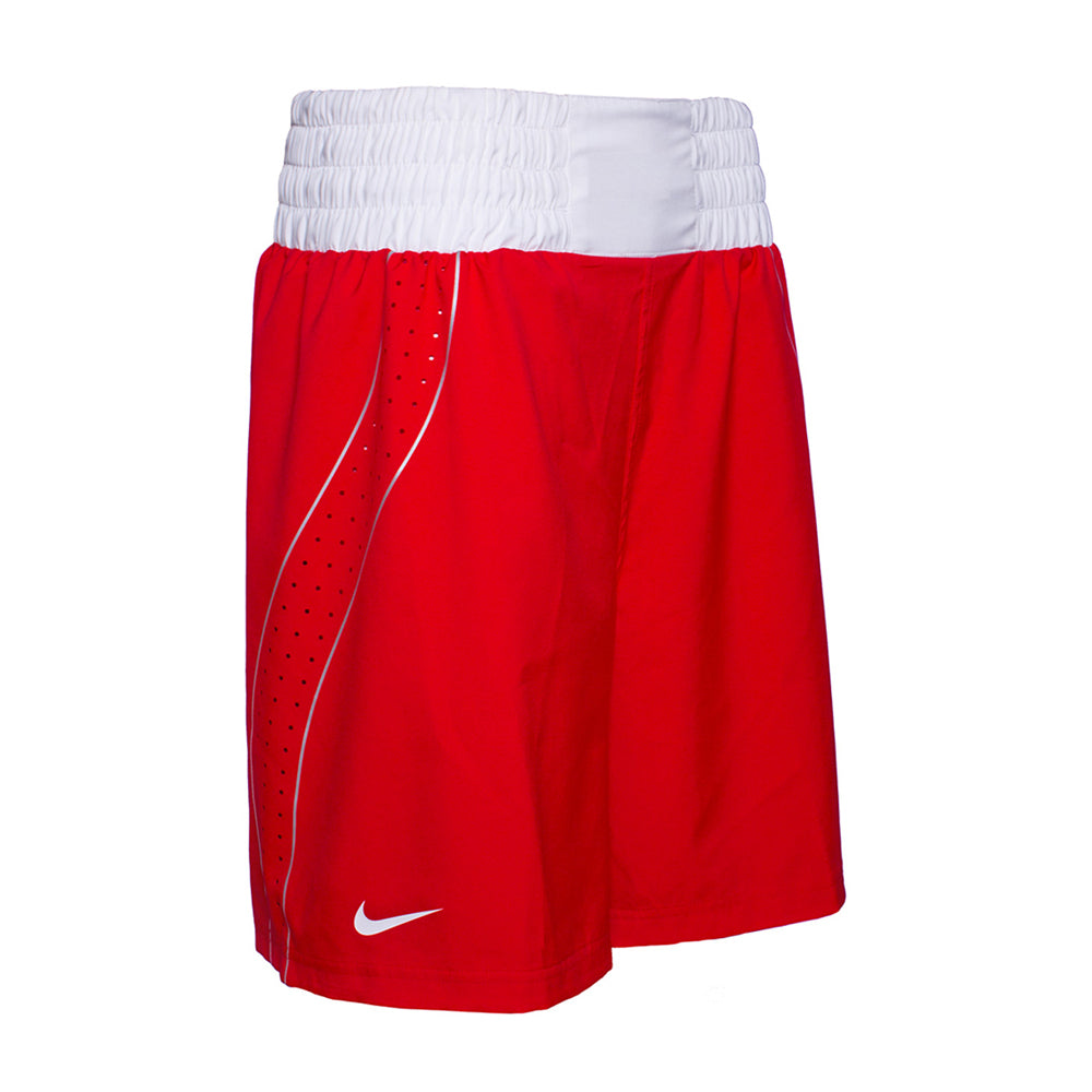 Nike Boxing Shorts Red White with Nike swoosh at bottom in white