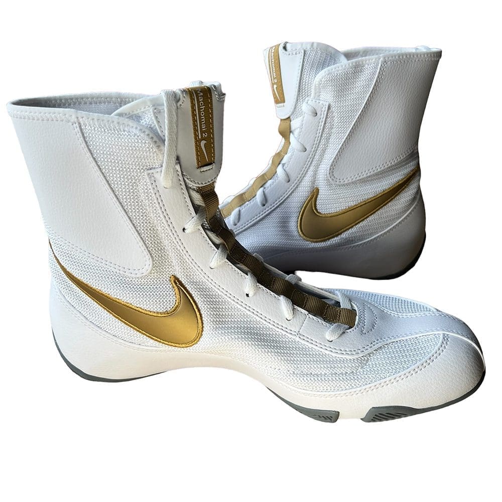 Nike V2 Machomai Boxing Boots White/Gold