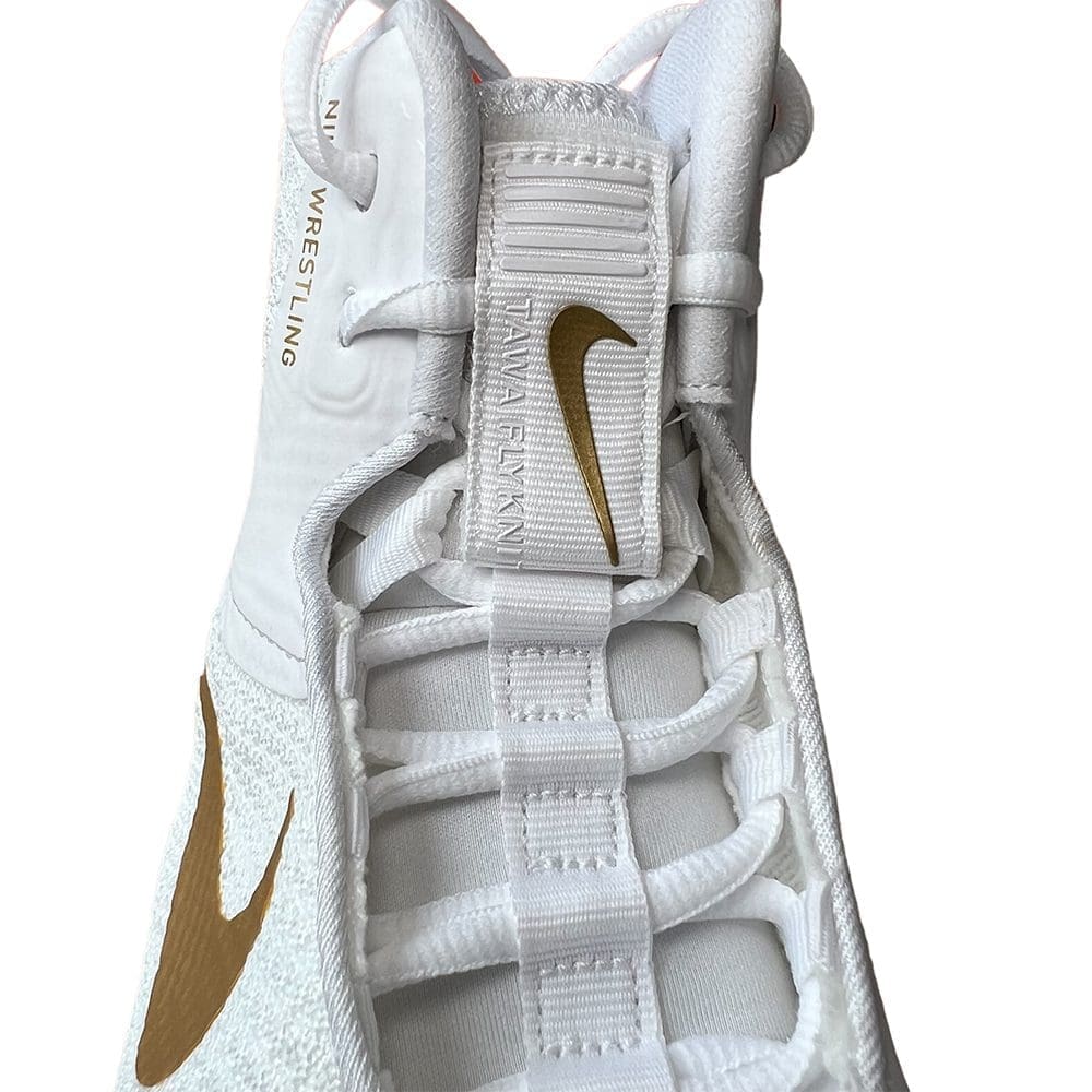 Nike Tawa Wrestling Boots White/Gold white laces