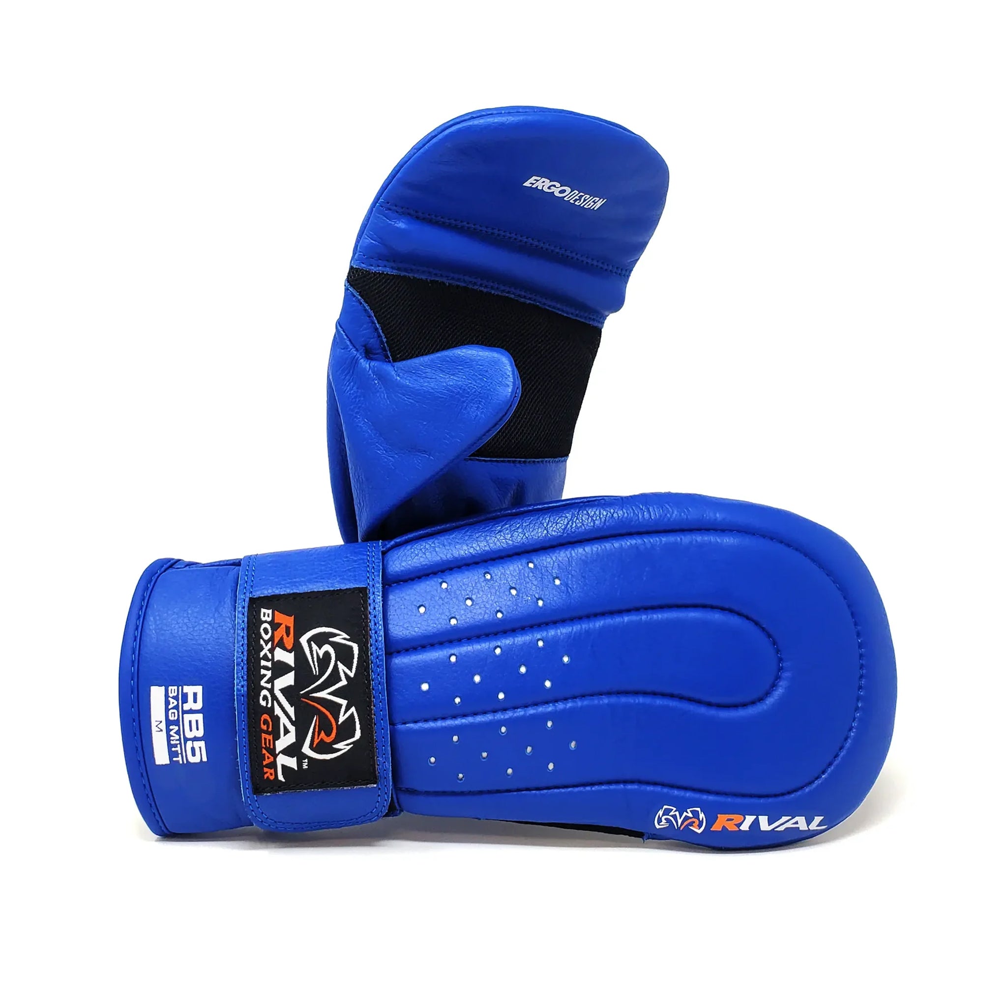 rival rb5 bag mitts blue boxing gloves