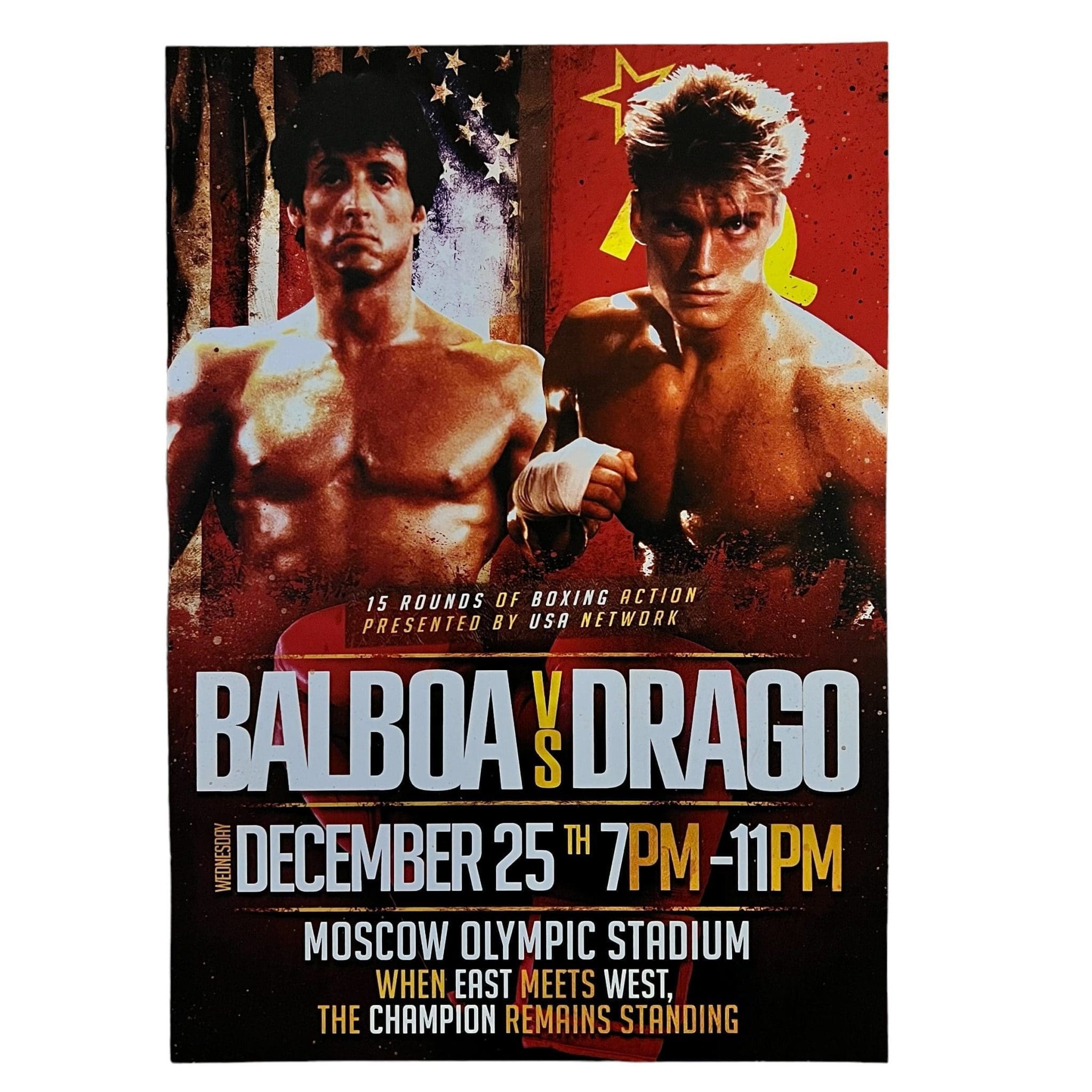 Rocky Balboa Vs Ivan Drago Fight Poster