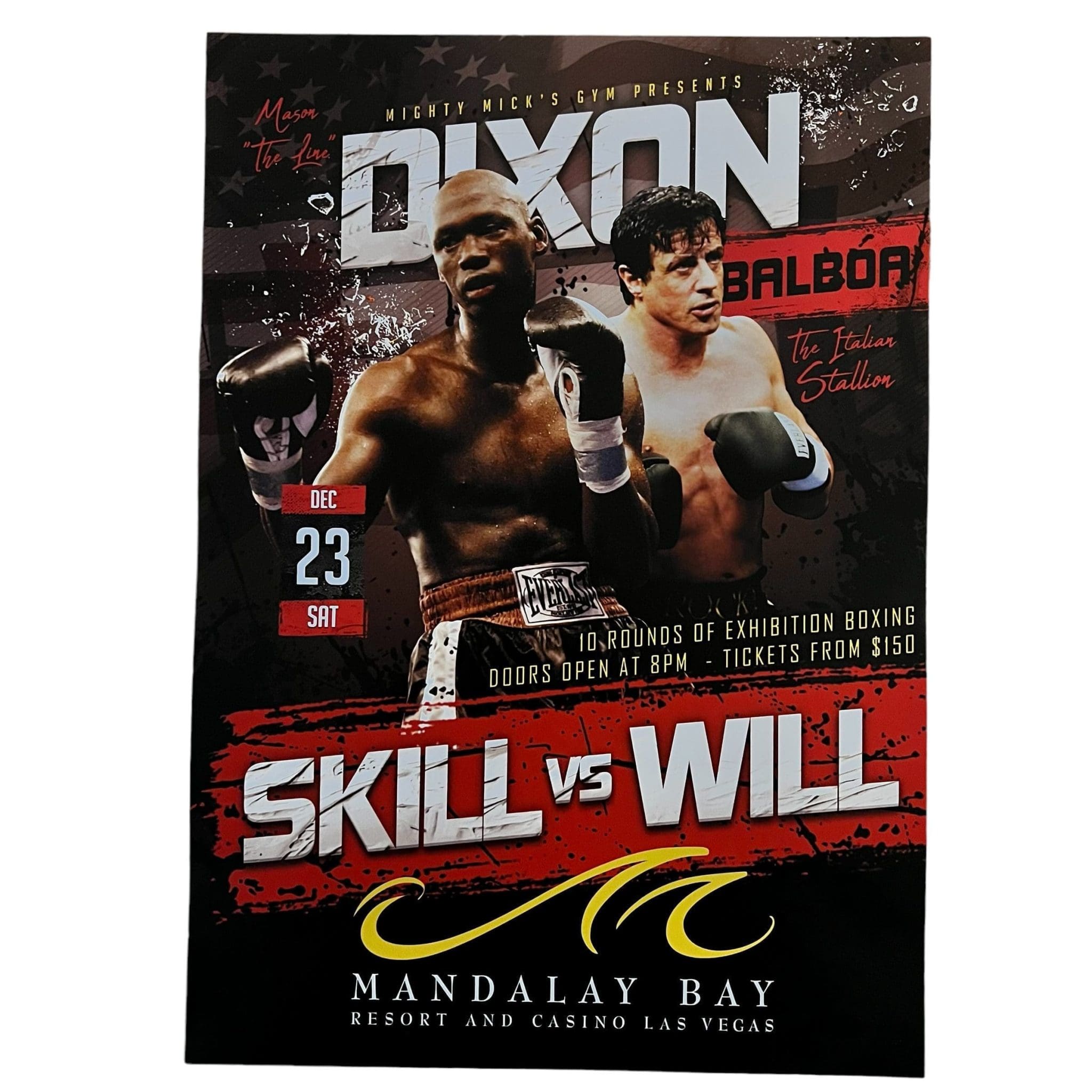 Rocky Balboa Vs Mason Dixon Fight Poster