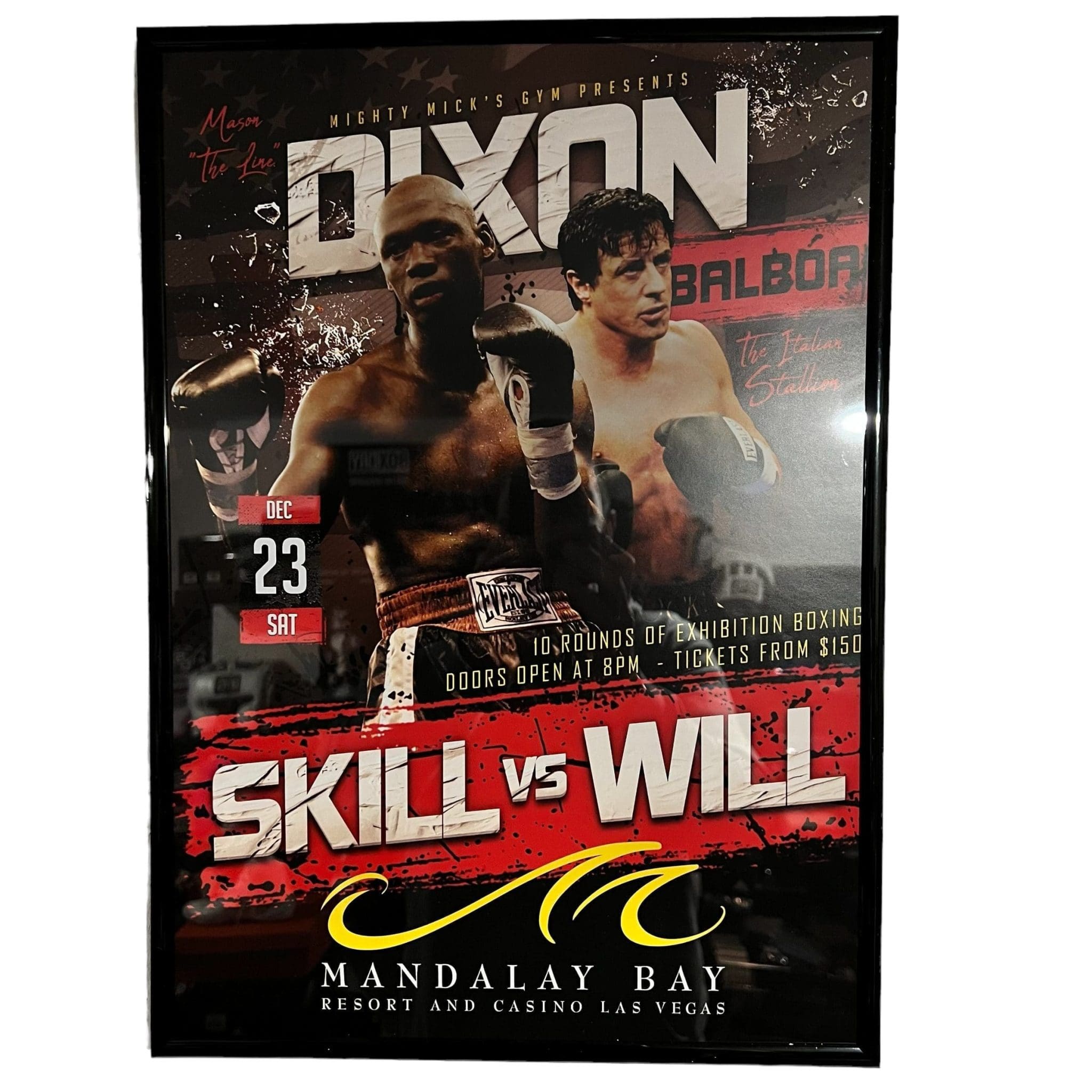 Rocky Balboa Vs Mason Dixon Fight Poster