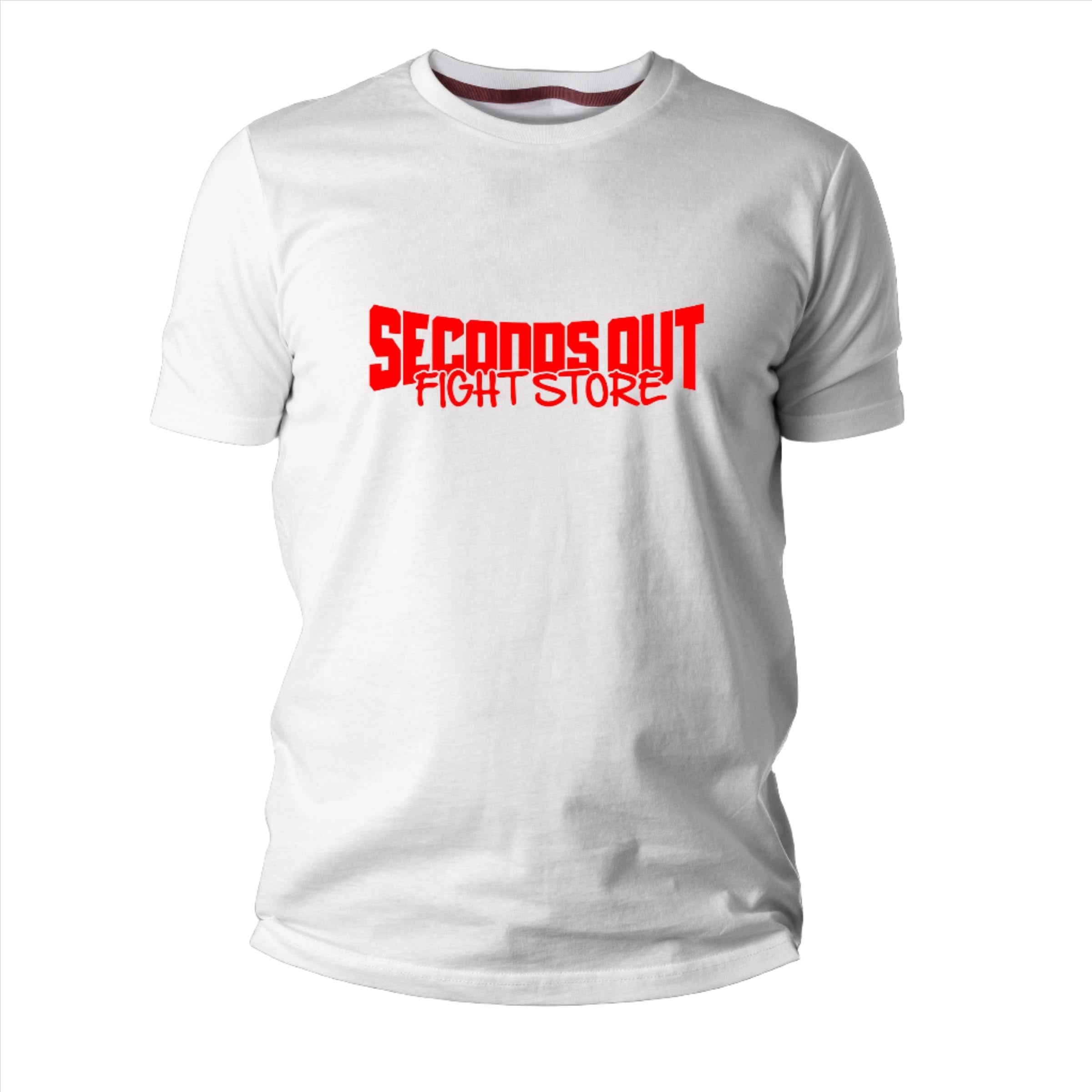 Seconds Out Away T-Shirt White Red