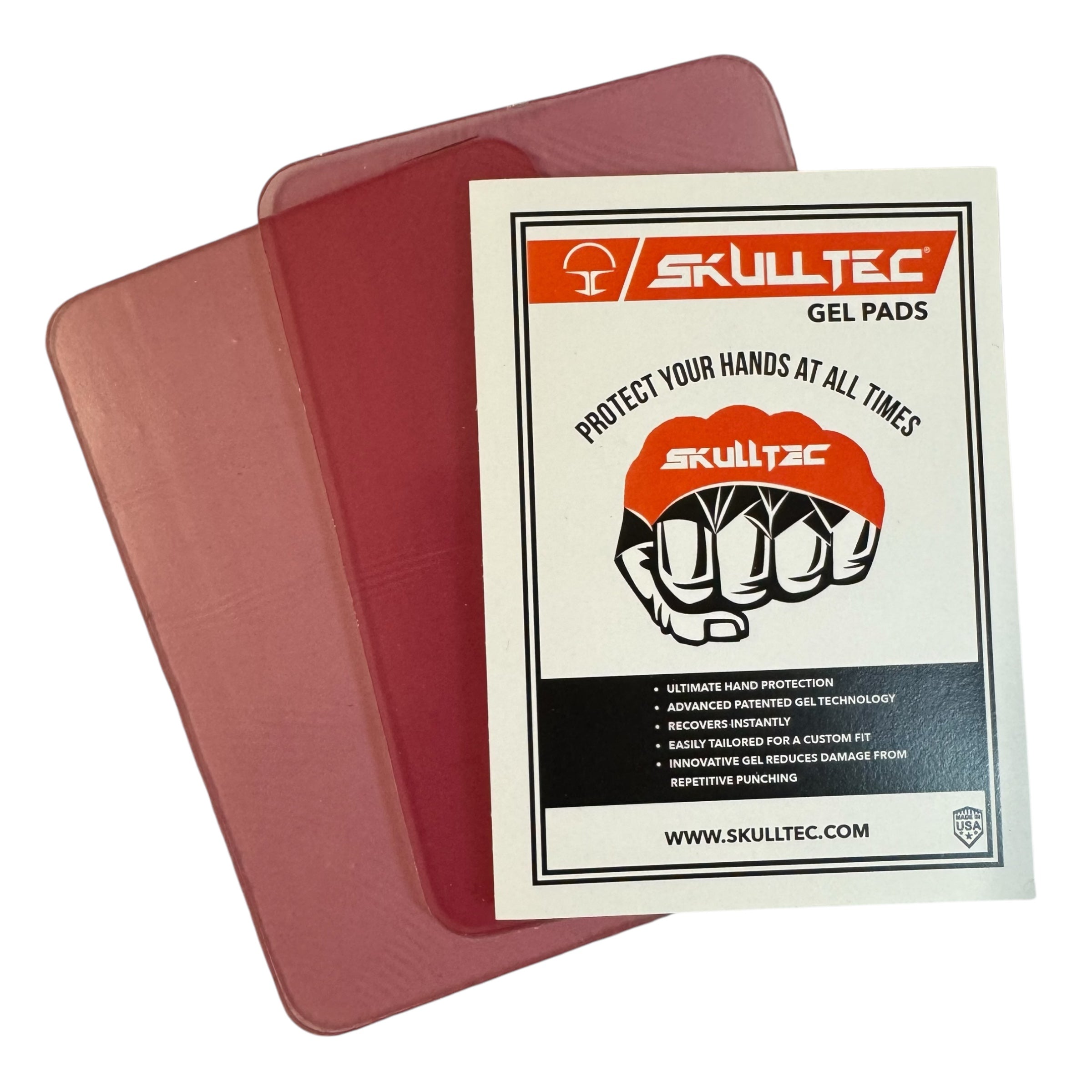 Skulltec gel knuckle pads lite pink