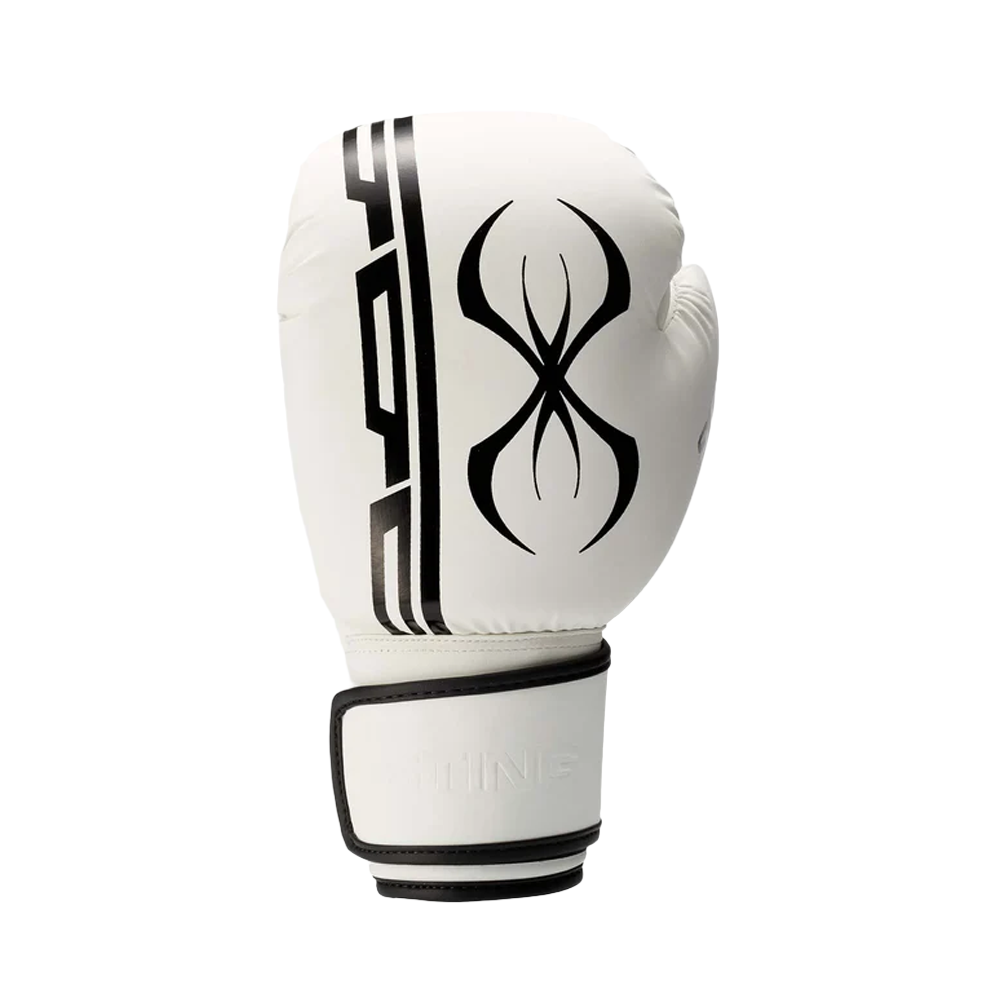 sting armaplus boxing gloves white with black Sting logo