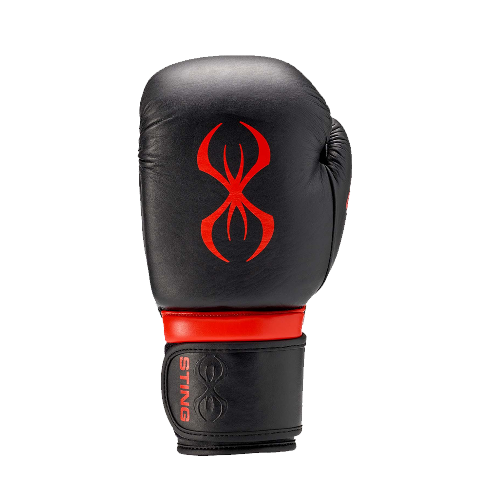sting armapro boxing gloves black red single glove