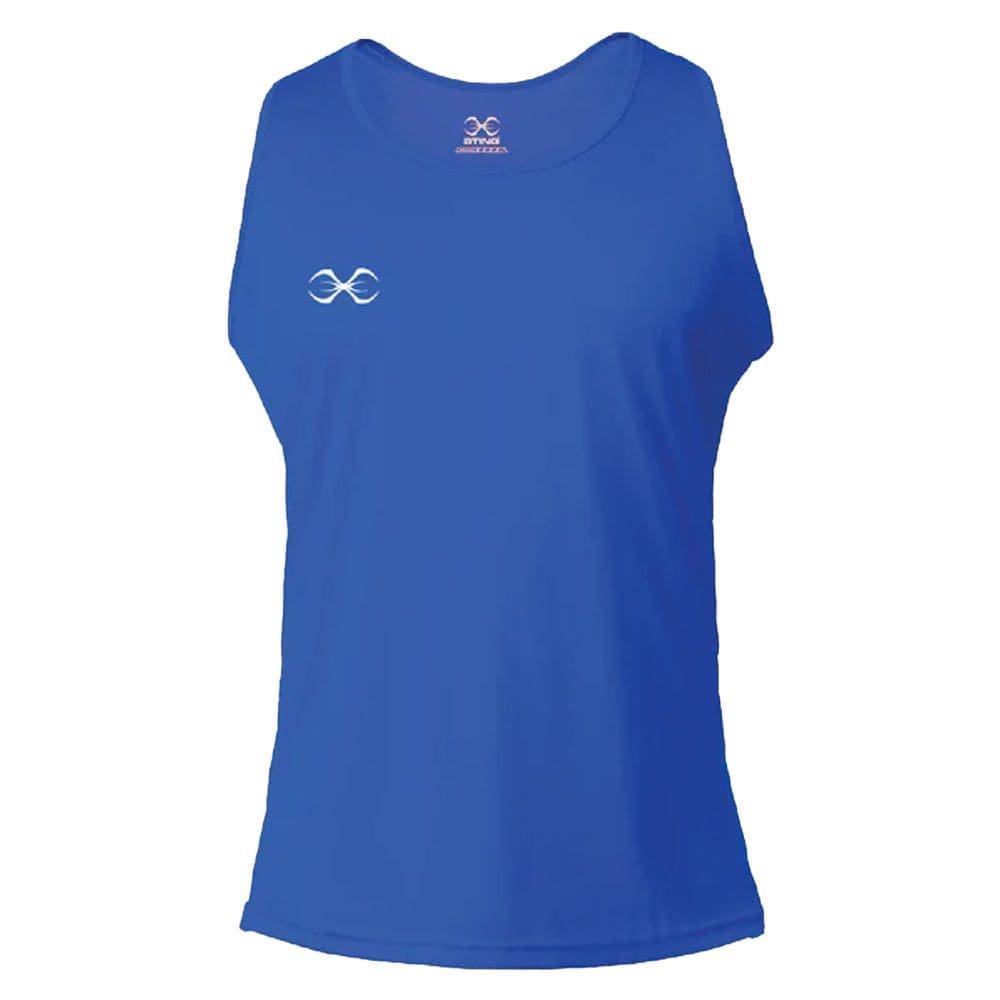 Sting Kids Mettle Competition Vest for boxing, blue with white Sting logo